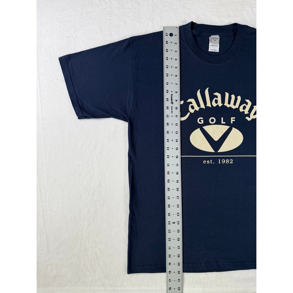 Callaway Golf Mens Graphic T-Shirt Navy Blue Est 1982 Logo Cotton Tee Large L - Picture 4 of 7